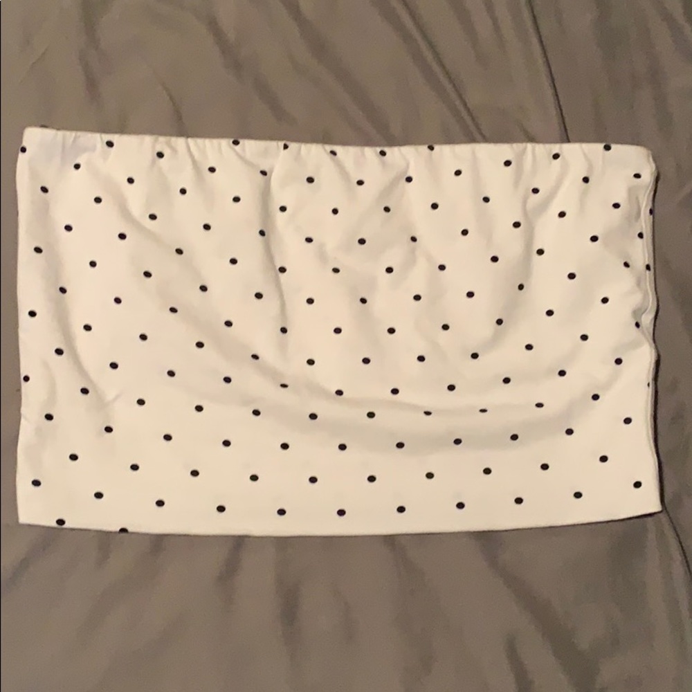 Strapless crop top